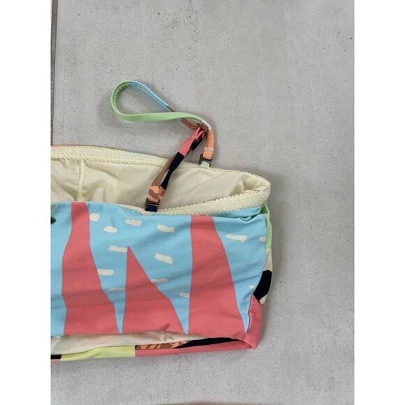 Rip Curl Swim Bikini Bandeau Swimsuit Geometric Print Swimwear - Picture 10 of 11